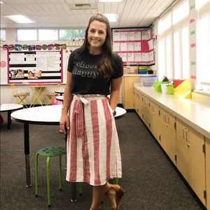 Striped skirt